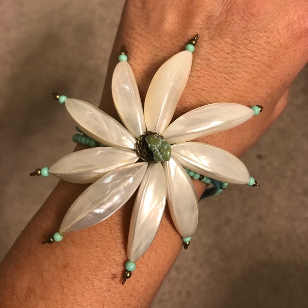 Abalone Flower Shell Bracelet